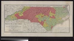 Stock law map of North Carolina compiled from data secured from various sources by Tait Butler, State Veterinarian.